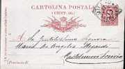 CARTOLINA POSTALE - Anno 1891 - Postwaardestukken