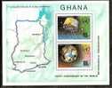 GHANA 1974 IMO, WMO CENTENERY, WEATHER BALLON, SATELLITE, COUMPTER WEATHER MAP MNH** S/s #  7888 - Sonstige & Ohne Zuordnung