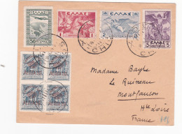 Greece-1936 Cover Sent To France - Brieven En Documenten