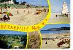 BARNEVILLE  - 5 Vues - La Plage -  Le Camping Des  BOSQUETS  - N° 11511 - Barneville