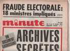 Minute 9 Février 1967 - Archives De L´UNR - Métro Express - Poujade - Deferre - Couderc ... - Política