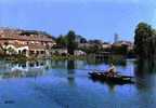 Cpsm Peronne (80) Vue De L´ Etang St Denis , Pêcheur . Datée 80 - Peronne