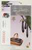 Eggplant,CN 01 China Int'l Fruit & Vegetable Fair 2001 Advertising Postal Stationery Card - Vegetazione