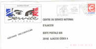 PAP CSN Ajaccio Corse Euro  - Service National - Prêts-à-poster: TSC Et Repiquages Semi-officiels