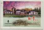 Windmill,China 2007 Bloom Hotspring Resort New Year Advertising Pre-stamped Letter Card - Mühlen