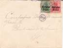 BELGIUM OCCUPATION USED COVER 1918 CANCELED BAR SINT-PIETERS - OC1/25 Generalgouvernement 