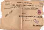 BELGIUM OCCUPATION USED COVER 1915 CANCELED BAR ANTWERPEN - OC1/25 Generaal Gouvernement