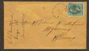 US - 1878 VF COVER WASHINGTON 3c. From TIOGA, PENN To WYOMING - Brieven En Documenten