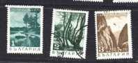 BULGARIE ° 1968 N° 1618 1619 1620 TIMBRES PAYSAGES YT - Oblitérés