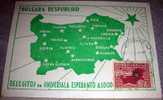 Esperanto,Bulgaria,Map,Maximum Card,Event Stamp,Vintage Postcard - Esperanto