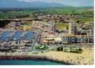SAINT CYPRIEN PLAGE  -   Vue Aérienne, Le Port De Plaisance Et à Droite La Résidence Calypso Et La Tour Vermeille - Saint Cyprien