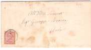 361)lettera Con 2 Cen. De La Rue  Con Bollo Tondo . - Used