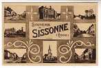 CPA 02 SISSONNE - Multivue - Souvenir De ... - Sissonne