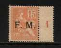 ES100 - FRANCIA , Franchigia Militare Unificato N. 1  Bordo Destro * - Timbres De Franchise Militaire