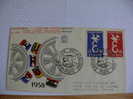 France FDC 1958 Europa. Colombe Et €. Paris - 1958