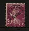 ES121 - FRANCIA , Preobliterati : Il 20 Cent Lilla Bruno  N 54 * - 1893-1947