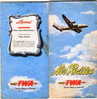 AIR ROUTE TWA  TRANS WORLD AIRLINE - Wereld