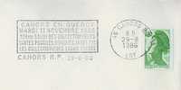 SC1861 Quercy Salon Des Collectionneurs Lotois Cartes Postales Monnaies Armes  Flamme Cahors RP 1986 - Autres & Non Classés