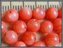 Lot De 10 Perles De Véritable Nacre Rose Pêche 5mm - Perles