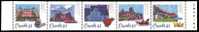 Canada (Scott No.1471a - Hotels Historique Du CPR / Historic CPR Hotels) (** Bande Du Haut De Carnet / Booklet Top Strip - Unused Stamps