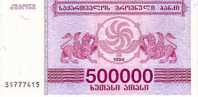 GEORGIE   500 000 Laris   Emission De 1994   Pick 51    *****BILLET  NEUF***** - Georgien