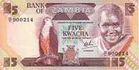 ZAMBIE   5 Kwacha   Non Daté (1980-1986)   Pick 25c  Signature 6    *****BILLET  NEUF***** - Sambia