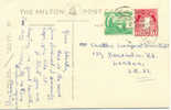Ireland Postal History. Card 1950? To U.K. - Briefe U. Dokumente