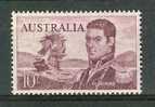 Australia - 1963 10/- Navigator - Matthew Flinders. Sailing Ship. Cream Paper. Mint Lightly Hinged - Nuovi