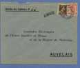 419+427 Op Brief Met Stempel CHARLEROI Met Naamstempel GIMNEE - 1936-1957 Col Ouvert