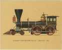 Locomotive "GOVERNOR ELLIS" - 1859 - Etats-Unis (17 Cm Sur 21 Cm). Ce N´est Pas Une Carte Mais Une Gravure Sur Carton. - Materiale