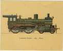 Locomotive Express - 1899 - Prusse (17 Cm Sur 21 Cm). Ce N´est Pas Une Carte Mais Une Gravure Sur Carton. - Materiale