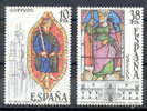 TIMBRES NUVEAUX 2 ESPAGNE VITRAUX 1983 - Glasses & Stained-Glasses