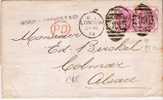 GBV006/ 1873 – Ex  London Nach Colmar (Alsace) - Cartas & Documentos