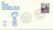 Espagne 1975 "XII Salón Nacional De La Electrificación" Obliteration - Elektrizität
