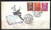 ES146a - LUSSEMBURGO 1957 , Serie 531/533 Su FDC - FDC