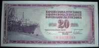 Yugoslavia,Bancnote,20 Dinars,1978.,Paper,Money - Joegoslavië