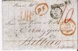 GBP072/ 1848 – Halborn (London Nach -Bilbao, Spanien (mit Textinhalt) - Brieven En Documenten