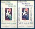 ES1222-L1701THC.España .Spain.Espagne.HOJITAS DE BRUSELAS1958 (Ed 1222/3**) Sin Charnela LUJO - Herdenkingsblaadjes