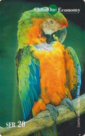 Télécarte SUISSE GLOBAL ONE - ANIMAL - OISEAU - PERROQUET PARROT Bird PAPAGEI Vogel Papagaio Phonecard 2 - Pappagalli