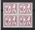 Belgie OCB TX81P (**) In Blok Van 4. - Briefmarken