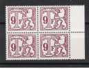 Belgie OCB TX81P (**) In Blok Van 4. - Briefmarken