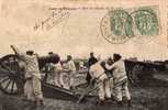 51 CAMP DE CHALONS Mise En Batterie Du  Court  Superbe  1906 - Camp De Châlons - Mourmelon