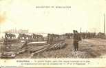 RARE!!!!!!! Pont Provisoire Avec Le General Brugére Et Ses Cuirassés ( Guerre 14\18 )tache Brune - Athis Mons