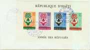 HAITI Bloc 13 ** MNH Premier Jour FDC Année Mondiale Du Réfugié Refugee 1960 - Haití