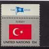 Nations-Unies/United Nations  - Drapeaux/Flags  - Turquie/Turkey *** - Timbres