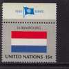 Nations-Unies/United Nations  - Drapeaux/Flags  - Luxembourg *** - Briefmarken