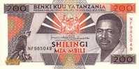 TANZANIE   200 Shillingi   Non Daté (1993)    Pick 25b Signature 11    ***** BILLET  NEUF ***** - Tansania