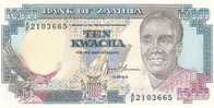 ZAMBIE  10 Kwacha Non Daté (1989-1991) Pick31b Signature 9   ****BILLET  NEUF**** - Sambia