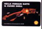 FERRARI - SHELL - Formula 1 - Car – Automobile – Auto – Autocar – Cars - Italy MINT Card With Value L.20.000 - Pubbliche Ordinarie