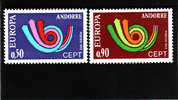 Andorre Francaise 1973 -  Yv.no.226/7 Neufs** - 1973